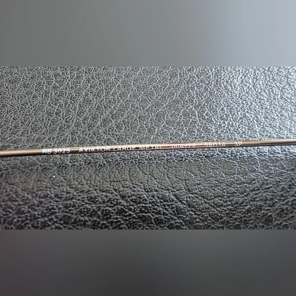 Ray-Ban Polorized Aviator Sunglasses With Blue Tint RB 3025 Authentic - Picture 5 of 15